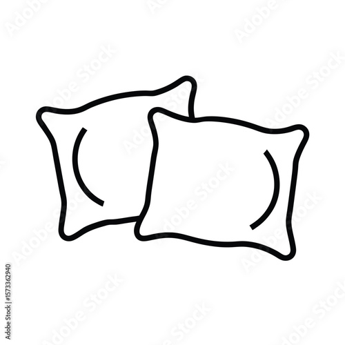 pillow isolated on white background