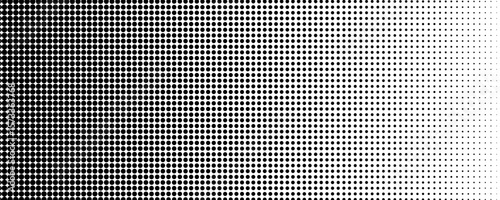 fun beautiful black and white shadow halftones retro pop art funky urban colorful comic book. Dotted halftone gradient texture. Vanishing polka dot background. Repeating dots gradation pattern backgro
