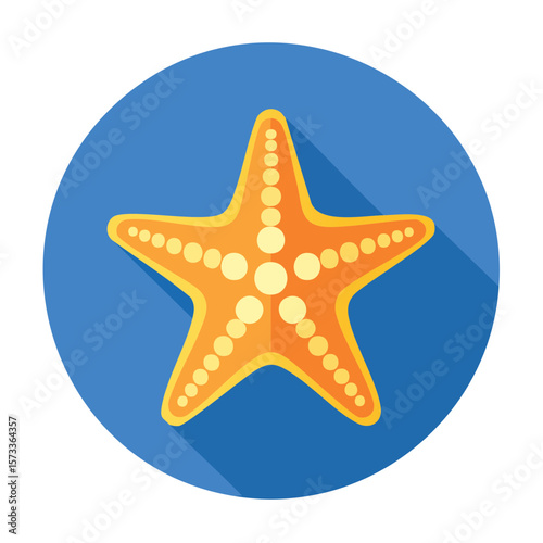 Starfish Icon Isolated on a Transparent Background