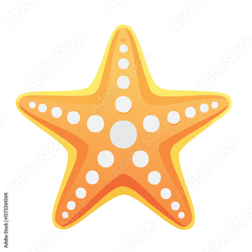 Starfish Icon Isolated on a Transparent Background