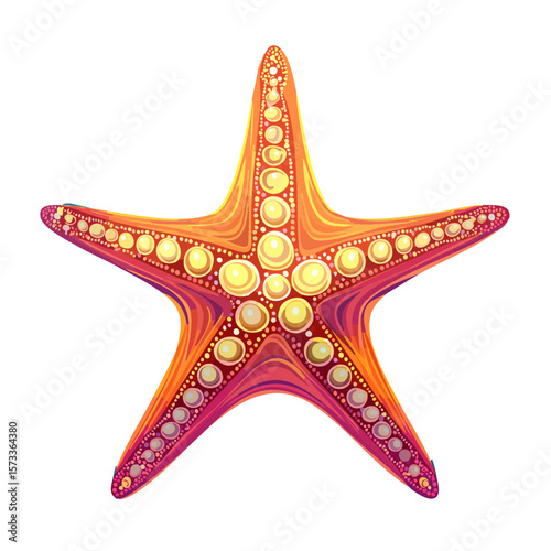 Starfish Icon Isolated on a Transparent Background