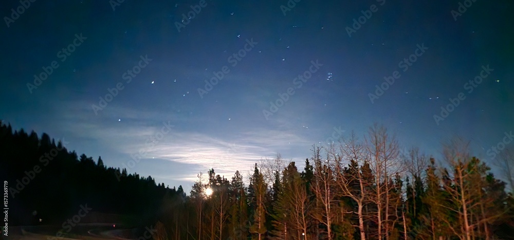 Obraz premium sunset in the mountains