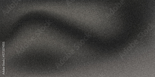 Dark gray black grainy background noise texture monochrome gradient for web banner header poster backdrop design