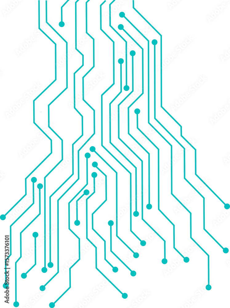 Obraz premium blue circuit board electronic