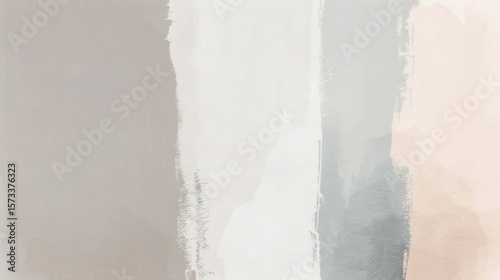 Abstract Watercolor Strokes Background in Neutral Tones