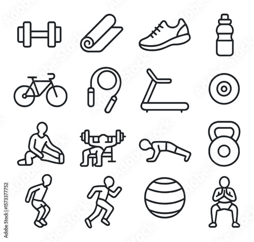 Personal care icon collection, grooming essentials set. hygiene and beauty symbols pack
