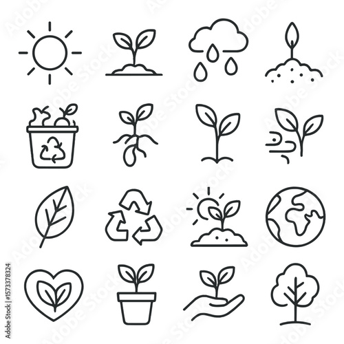 Kitchen appliance icon collection, home cooking symbols. simple and modern utensil set