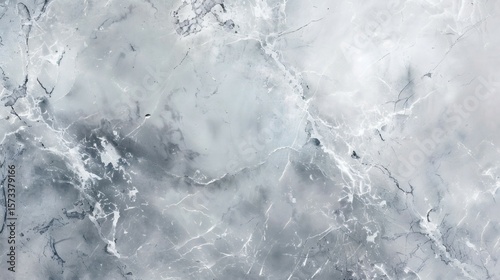Elegant Gray Marble Texture Background with White Veins