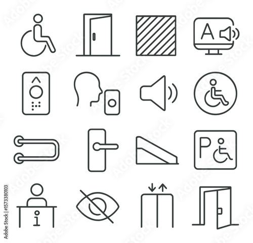 Food icons collection, culinary symbol set. dining, meal, and gourmet graphics