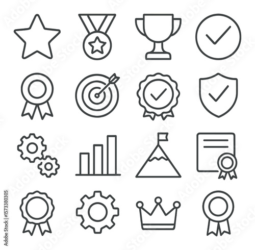 Space exploration collection: celestial icons, astronomy, and galaxy-themed symbols