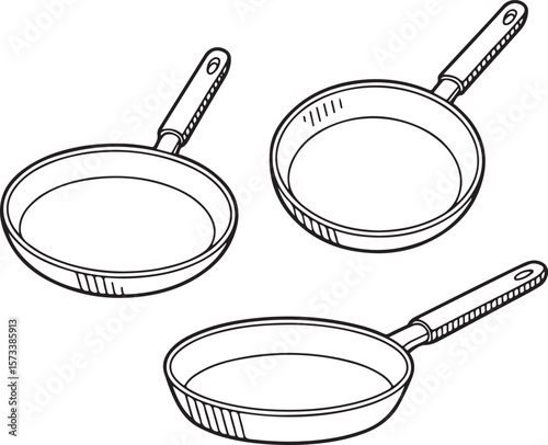 Pan silhouette vector illustration