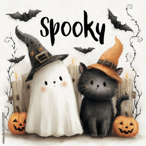 halloween, kürbis, katze, herbst, urlaub, vektor, die fledermaus, abbildung, hexe, anpassen, gespenst, cartoons, chapeau, entsetzen, party, geisterhaft, october, feier, black, beängstigend, nacht, des