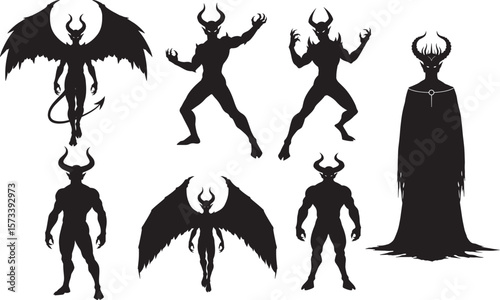 Demon devil silhouette