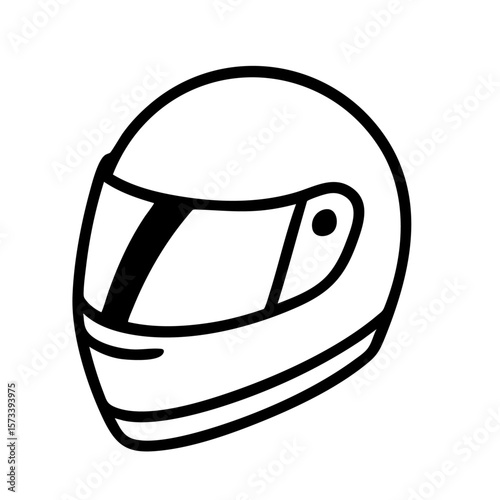 motorcycle helmet vector