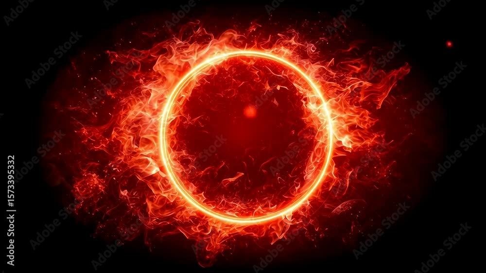 Fire circle in space