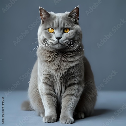 cat on a black background