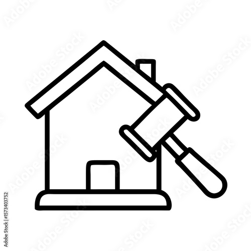 House auction real estate law gavel legal property foreclosure home sale bidding courthouse judgment