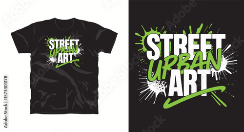Street urban art motivational graffiti typography vector t-shirt design