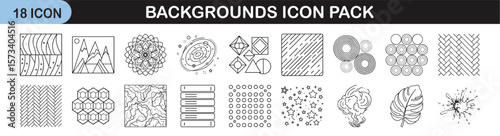 Outline icon set for beach and summer vacation - Linear icons representing beach and summer elements including swimsuits, flip-flops, coconuts, umbrellas, sunglasses, seashells, and ice cream.
