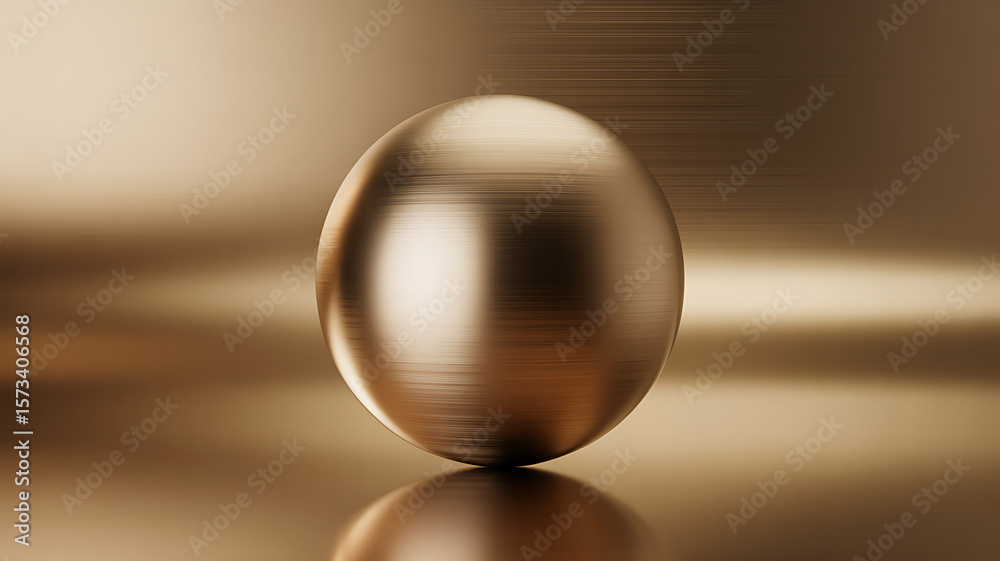 Obraz premium Brushed Gold Egg on Golden Background