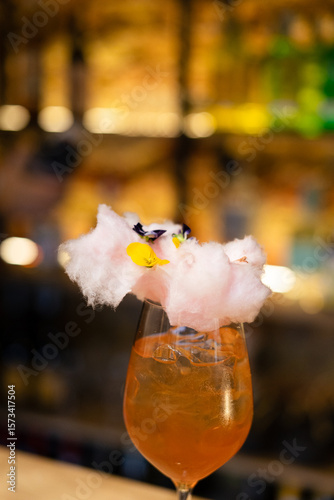 Summer Alcoholic cocktail with beer, ice and lemon juice.Low key, selective focus