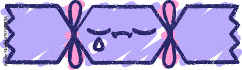 christmas cracker in bright neon color