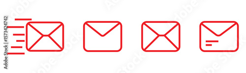 Email icon solid illustration, pictogram isolated on white design element.