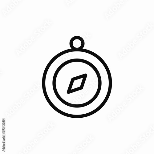 compass navigation icon sign vector
