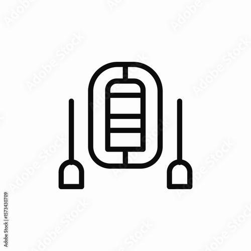 floating boat icon sign vector