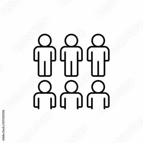 society people icon sign vector