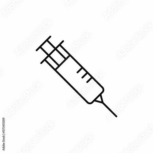 syringe injection icon sign vector