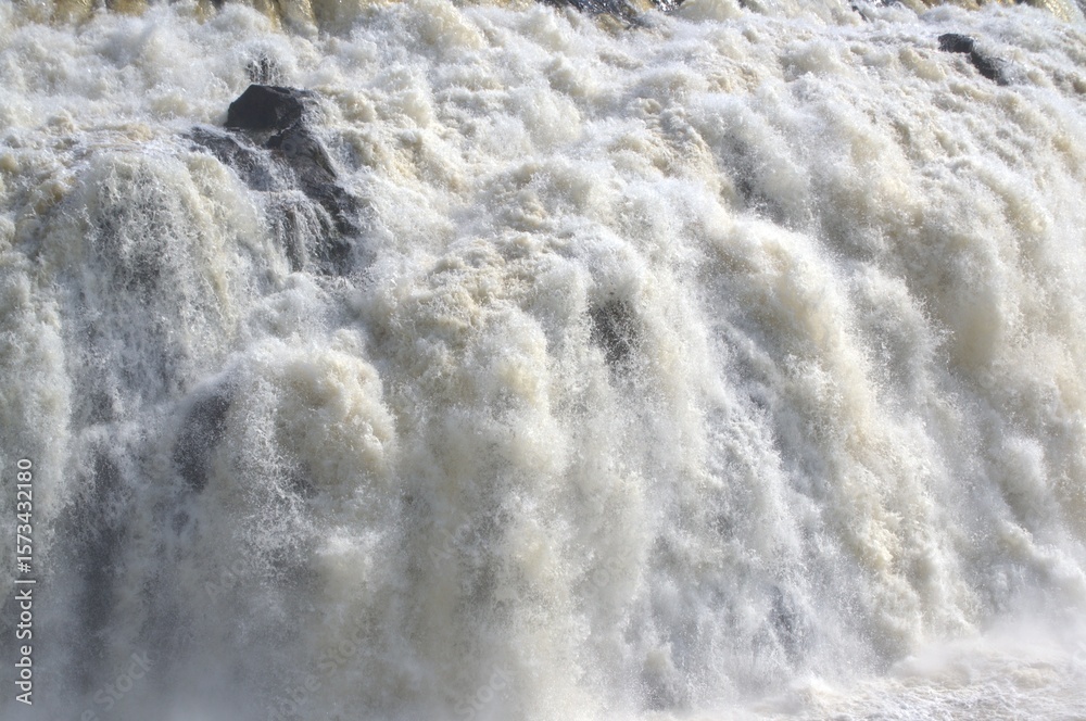 Obraz premium Rivers in Venezuela, Orinoco and Caroni. Two enormous rivers that have a huge flow of fresh water cross much of Venezuela.