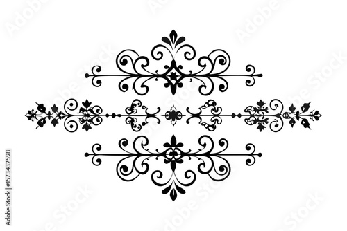 Download elegant flourish vector design elements for graphic design and decor use