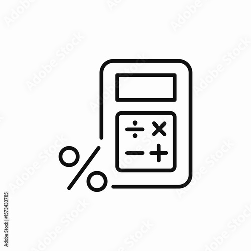 count calculator icon sign vector