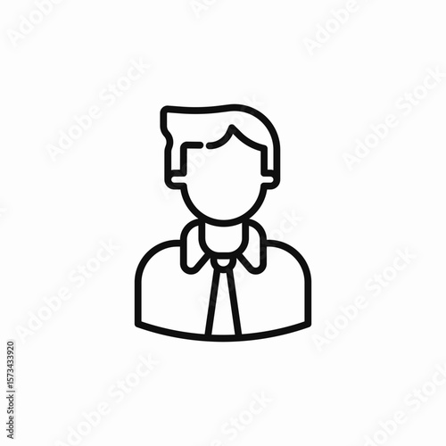 employee worker icon sign vector