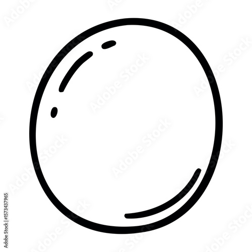 Minimalist line drawing of a smiling face. Vector hand-drawn doodle illustration