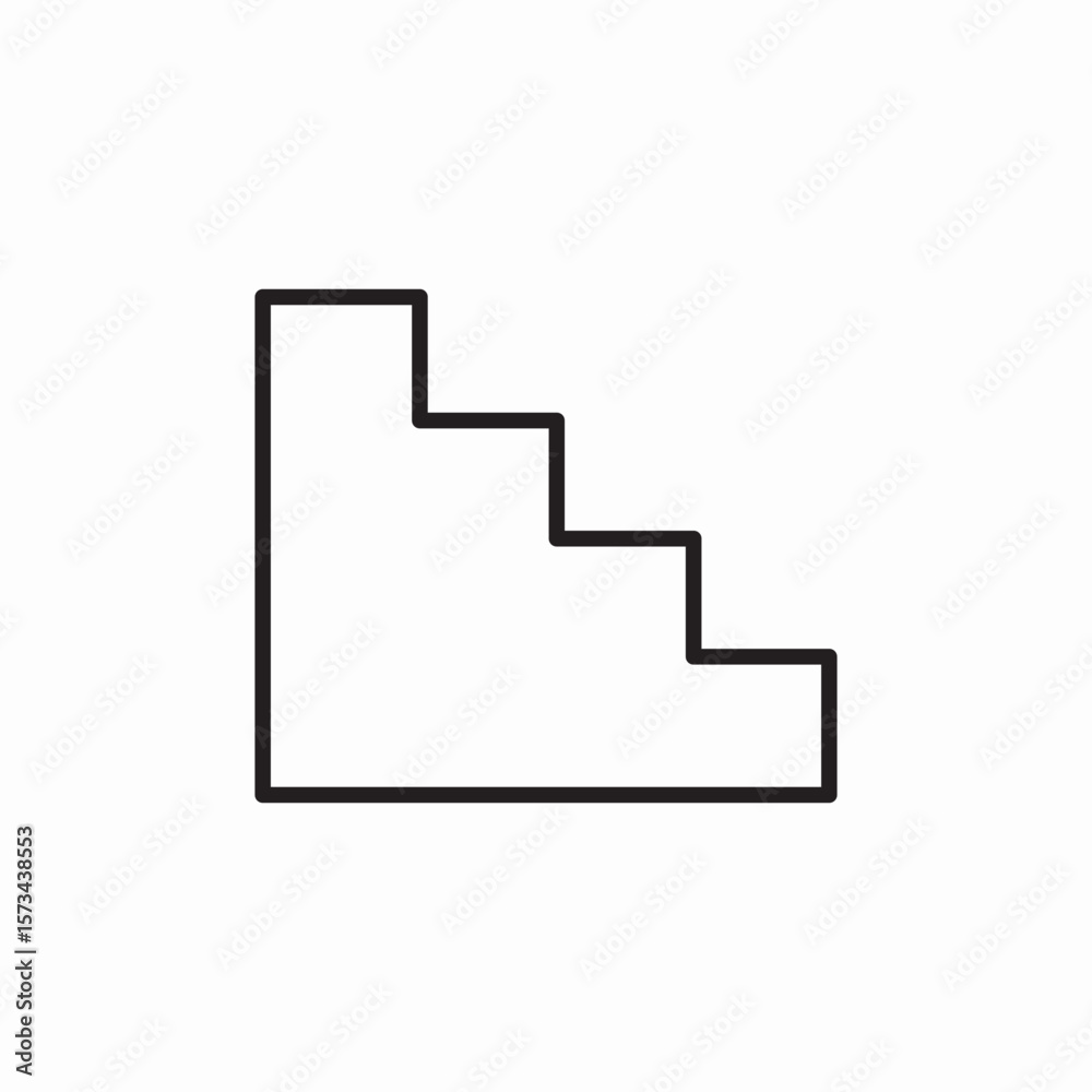 ladder stairs icon sign vector ladder stairs icon sign vector