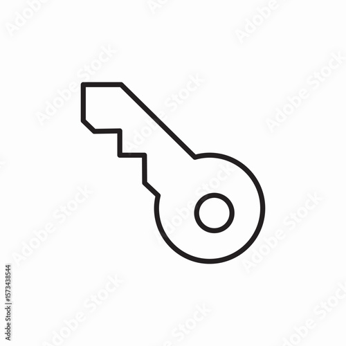key lock unlock icon sign vector