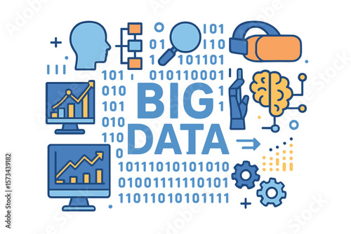 Business intelligence and big data technology, incorporating binary code algorithms, deep learning, and virtual reality for data science, machine learning,  research, and automation