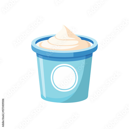 Yogurt Icon Isolated on a T...