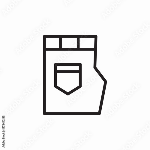 folded trousers icon sign vector
