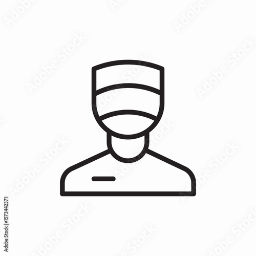 hotel bellboy icon sign vector