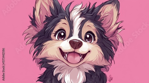 Smiley chibi pup