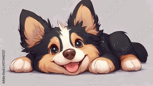 Smiley chibi pup