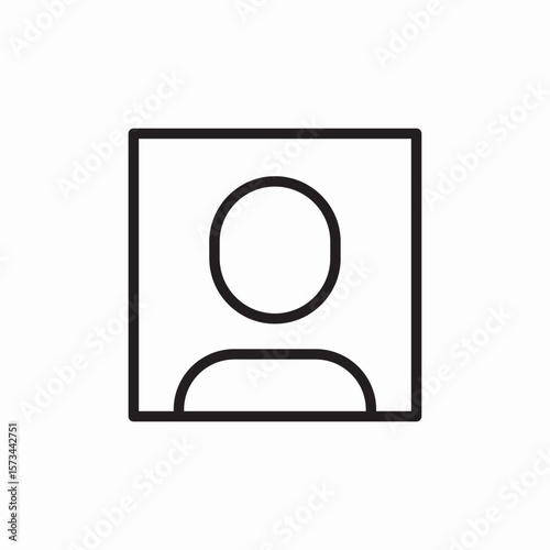 profile picture user icon sign vector