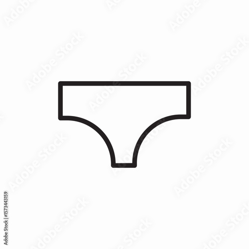 underwear pants icon sign vector