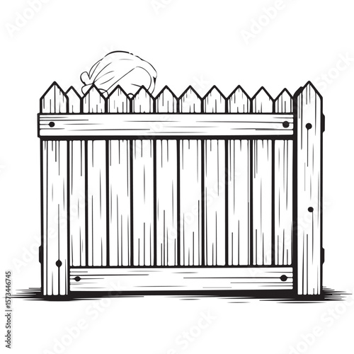 wrought iron gate vector 