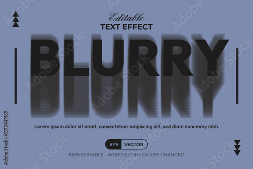 Blur Editable Text Effect.