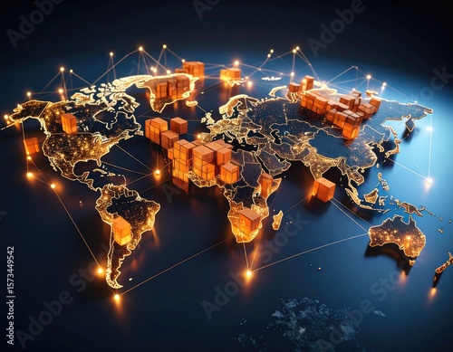 Global interconnected shipping network