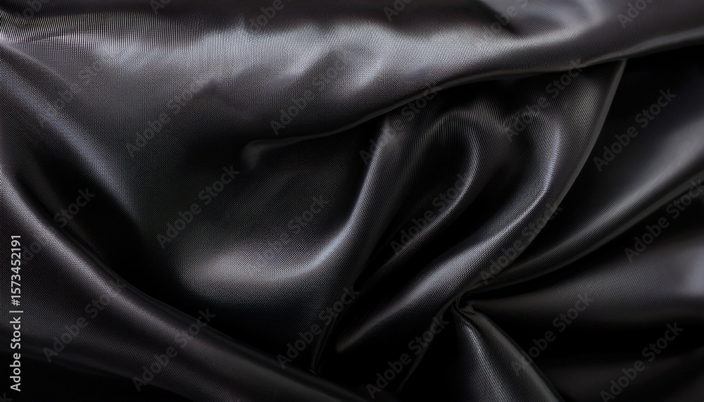 Fototapeta premium black textured nylon fabric background with reflective sheen for web design print materials branding mockups or digital surface pattern resources